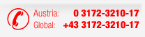 Austria: 03172-3210-13 // International: +43 3172 3210-13