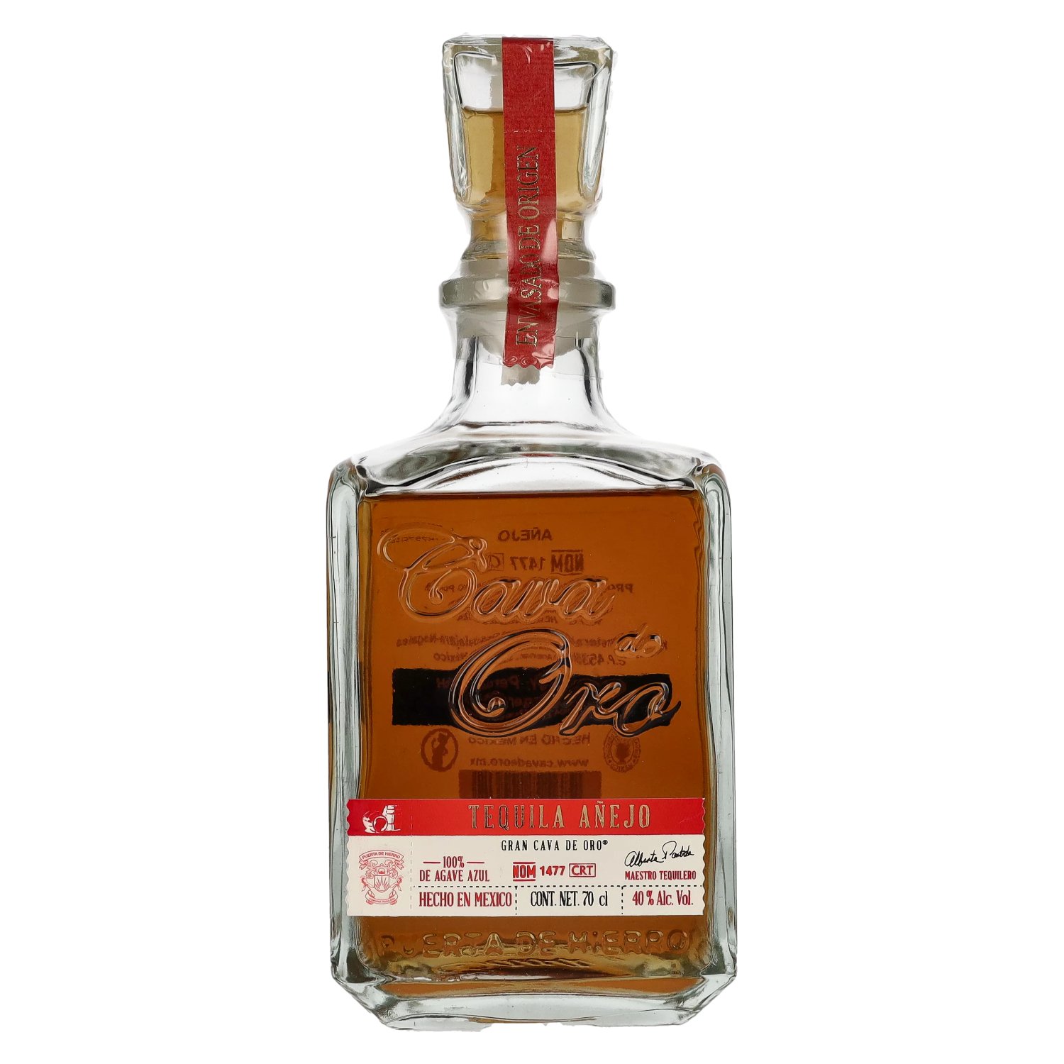 Gran Cava de Oro Tequila AÑEJO 100 de Agave Azul 40 Vol. 0,7l Großhandel