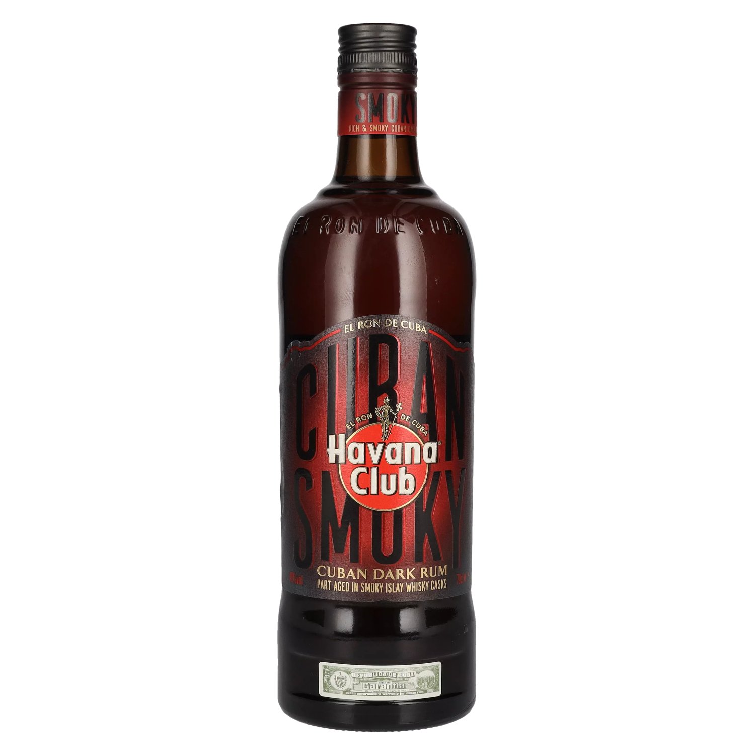 Havana Club Smoky Cuban Dark Rum 40 Vol. 0,7l Wholesale